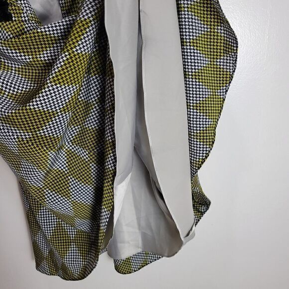 Chartreuse Harlequin Houndstooth Dress - Picture 11 of 14